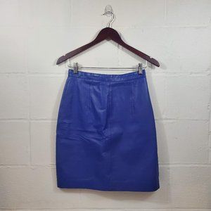 Vintage 90s Yucatan Bay Leather Mini Skirt - 10 fit is a size 6